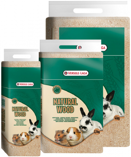 4 x Versele Natural Wood Hobelspäne 4 kg