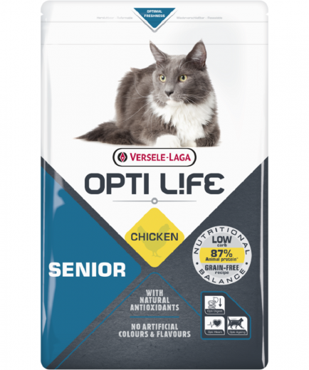 4 x Opti Life Cat Senior 1 kg