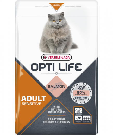 Opti Life Cat Sensitive 1 kg - Premiumfutter mit Lachs