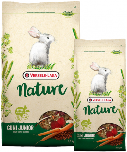 5 x Versele Cuni Junior Nature 2,3 kg