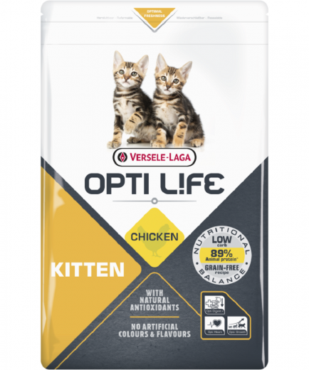 4 x Opti Life Cat Kitten 2,5 kg