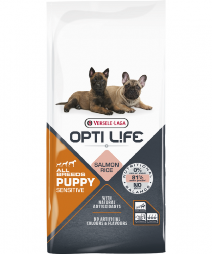 4 x Opti Life Puppy Sensitive All Breeds 2,5 kg