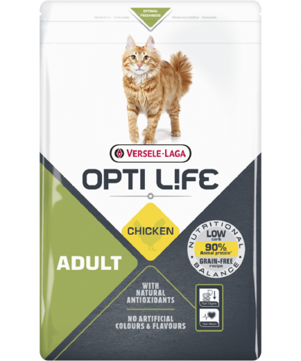 4 x Opti Life Cat Adult 2,5 kg