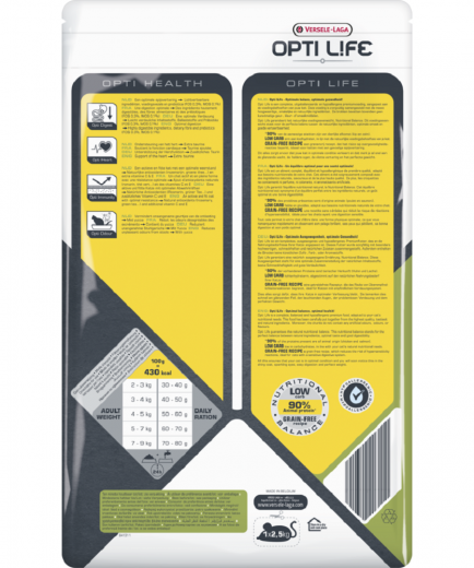 4 x Opti Life Cat Adult 2,5 kg