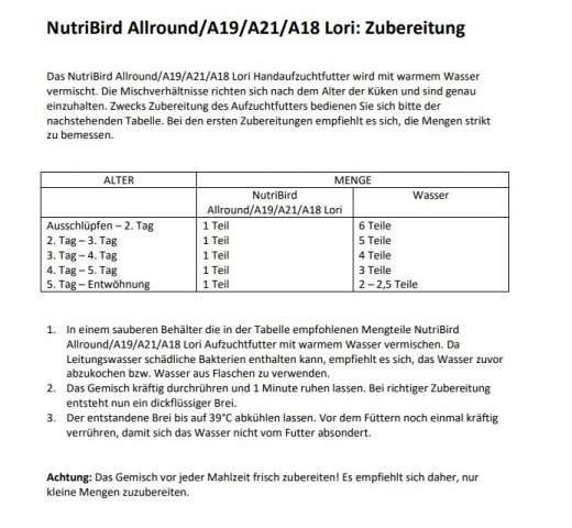 NutriBird A18 Lori 3 kg