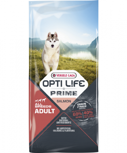 Opti Life Prime Adult Salmon 12,5 kg