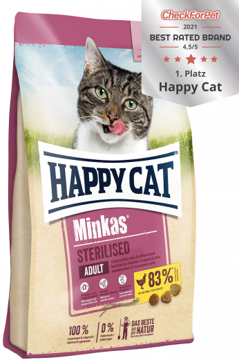 Happy Cat Minkas Sterilised  Geflügel 10 kg
