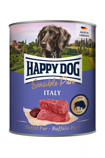 12 x Happy Dog  Büffel Pur 400 gr. Italy