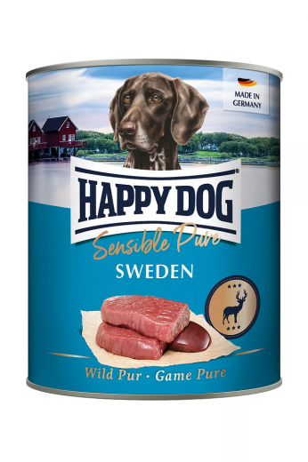 6 x Happy Dog Wild Pur 400 gr. Sweden