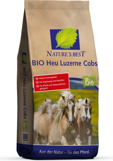 Natures Best Bio Heu Luzerne Cobs 25 kg
