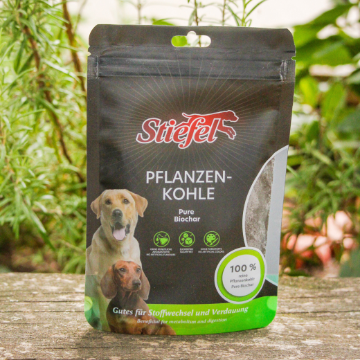 Stiefel Hund Pflanzenkohle 50 gr.