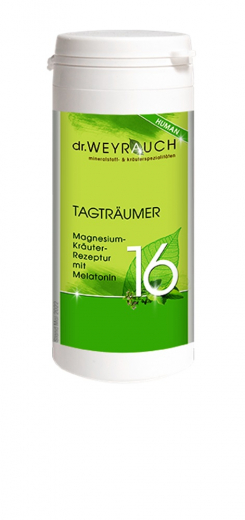 Dr. Weyrauch Nr 16 Tagträumer 180 Kapseln Human - mit Melatonin, Magnesium in feiner Kräutervielfalt