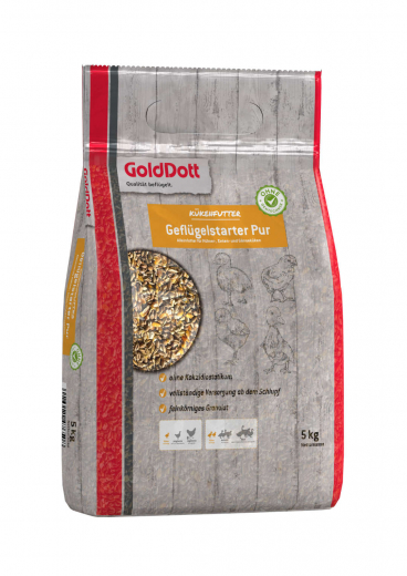 GoldDott Geflügelstarter Pur 5 kg vollständige Versorgung ab dem Schlupf