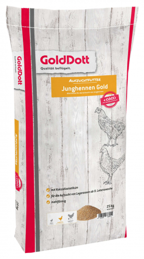 GoldDott Junghennen Gold 25 kg für eine optimale Reifung der Jungtiere