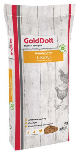 GoldDott L-Kö Pur 25 kg optimale Calciumquelle für Hühner, Enten und Gänse