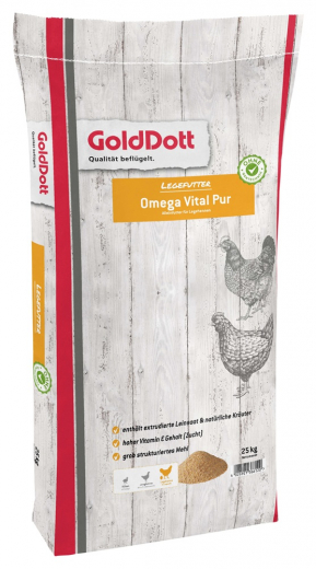 GoldDott Omega Vital Pur 25 kg Alleinfutter für Elterntiere