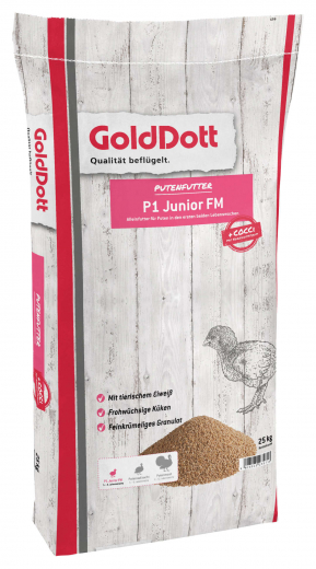 GoldDott P 1 Junior FM Gold 25 kg für Putenküken in den ersten Lebenswochen