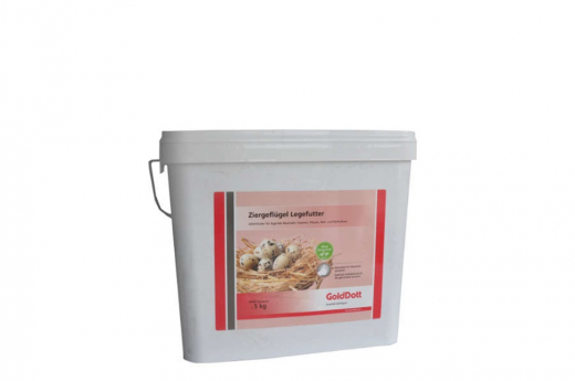 GoldDott Legefutter Ziergeflügel 5 kg Granulatfutter ab der Legereife für Wachteln, Fasanen, Pfauen, Reb- und Perlhühner