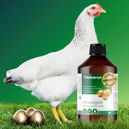 Röhnfried Hennengold  500 ml verbesserte Eischalenqualität