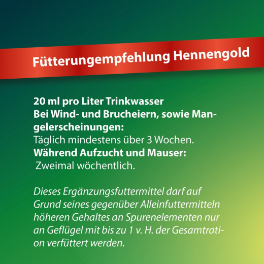 Röhnfried Hennengold  500 ml verbesserte Eischalenqualität