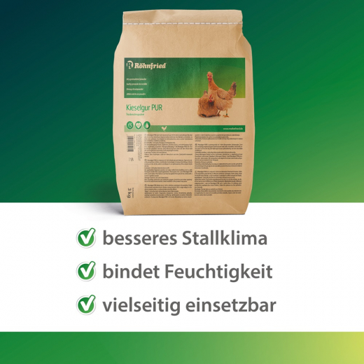 Röhnfried Kieselgur Pur 3 kg zur Feuchtigkeitsbindung im Stall