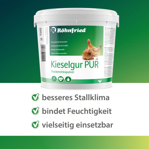 Röhnfried Kieselgur Pur 600 gramm zur Feuchtigkeitsbindung im Stall