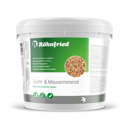 Röhnfried Premium Zucht & Mauser Mineral 5 kg für verbesserte Knochenbildung