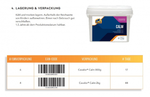 Cavalor Calm 2 kg