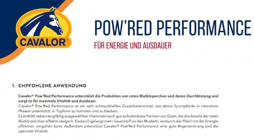 Cavalor Pow´Red Performance 5 ltr