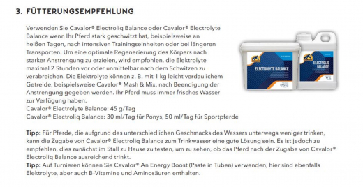 Cavalor Electroliq Balance 1l