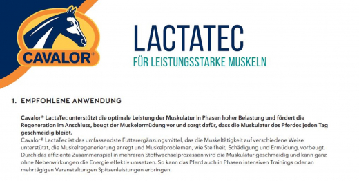 Cavalor Lactatec 2kg