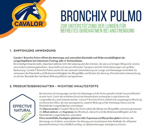 Cavalor Bronchix Pulmo Liq 1 ltr.