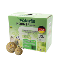 Volaris Körnerkugel ohne Netz-Vollkorn 30er Karton für alle Vogelarten