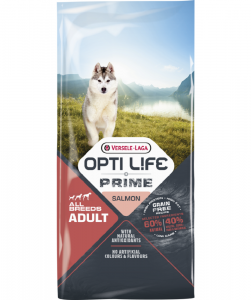 Opti Life Prime Adult Salmon 2,5 kg - Getreidefreies Hundefutter mit Lachs