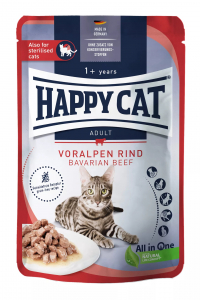 24 x Happy Cat Culinary MiS Voralpenrind Pouch 85 gr.