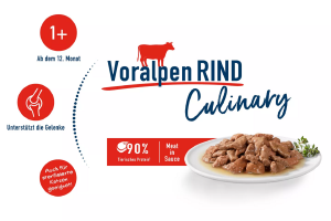 20 x Happy Cat Meat in Sauce Culinary Voralpen-Rind je 85 gr. getreidefrei