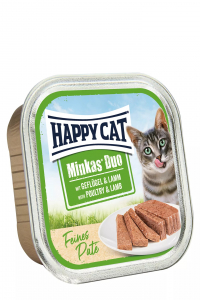 12 x Happy Cat Minkas Duo Geflügel & Lamm 100 gr