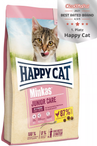 4 x Happy Cat Minkas Junior Care Geflügel je 1,5 kg