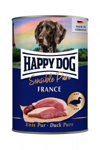 6 x Happy Dog Ente Pur 800 gr. France