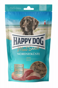 10 x Happy Dog  Meat Snack Nordseeküste (Ente) 75 gr.