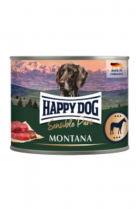 6 x Happy Dog Pferd Pur 200 gr. Montana