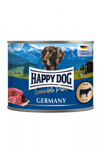 6 x Happy Dog Rind Pur 200 gr. Germany