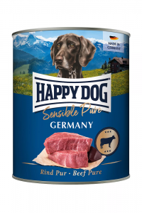 6 x Happy Dog Rind Pur 400 gr. Germany