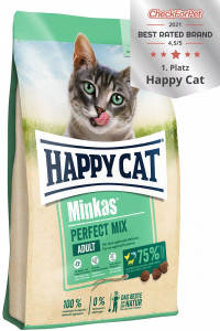 4 x HappyCat Minkas Perfect Mix je 1,5 kg