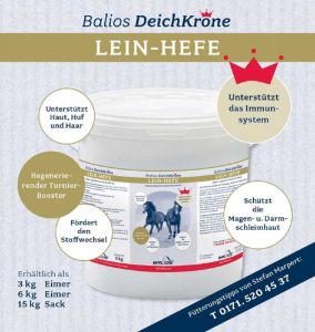 Balios Deichkrone Lein-Hefe 3 kg