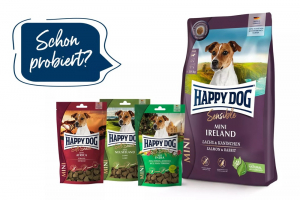 10 x Happy Dog  Soft Snack Mini Ireland 100 gramm für Haut und Fell