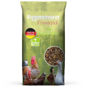 Eggersmann  Körnerpick EMH Hühnermash 15 kg - optimal für schwerfuttrige Hühner, Geflügel, Gänsen und Enten