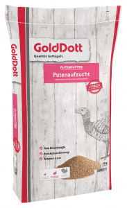 GoldDott Putenaufzucht Gold 25 kg für gute Aufzuchtsleistung Putenküken 3. bis 6. Woche