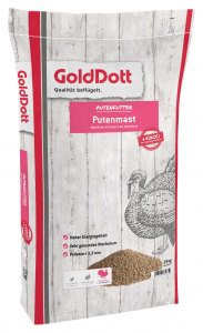 GoldDott Putenmast Gold 25 kg für eine optimale Reife Putenküken ab der 7. bis zur 12. Woche