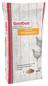GoldDott Vital Hennenmehl 25 kg sorgt für ausreichend Beschäftigung